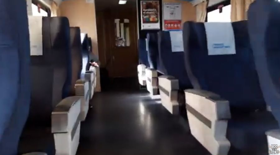 Imágenes de los asientos de trenes que van a Olavarría